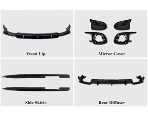 Kit Carrozzeria G06 per <span class=keywords><strong>BMW</strong></span> <span class=keywords><strong>X6</strong></span> G06 X7 G07, Aggiornamento a Black Knight, Include Labbro Anteriore, Diffusore Posteriore e Minigonne Laterali - Product Image 3