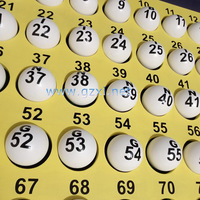 Jeu de bingo, lot de boules de bingo
