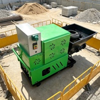 Machines à projeter du mortier à haute efficacité avec une structure durable pour les projets de plâtrage au ciment à grande échelle