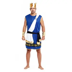 Kostum cosplay Halloween Yunani mitologi King Zeus pria kostum Cosplay Zeus ABHC-011