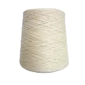 Adatti il filato della lana della nuova zelanda 10nm/3 cotone-filato imbottito della lana dell'agnello 100% per il tappeto