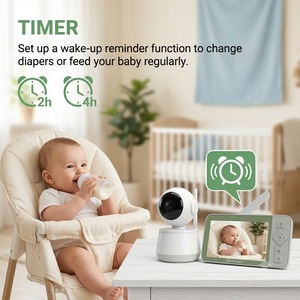 Monitor para Bebés KT624T de Doble Banda 2.4G 5G WiFi con Aplicación Tuya, Pantalla de 5.5" 720P, Cámara PTZ, Conversación Bidireccional, Visión Nocturna Automática, Modo VOX - Product Image 2