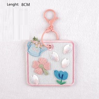 Hot Selling Fabriek Verkoop Ronde Vierkante Vorm Blanco Borduurwerk Patch Diy Bagage Tag Ketting Sleutelhanger