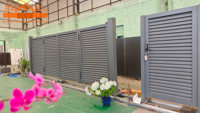 Dernière entrée principale automatique conception électrique extérieure en aluminium allée bi porte pliante