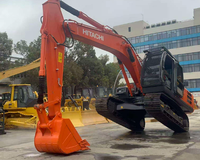 Excavatrice sur chenilles Hitachi ZX200 d'occasion, prix bas, nouveau modèle, moteur Cummins, 20 tonnes, capacité de la benne de 1,2 m, haute qualité
