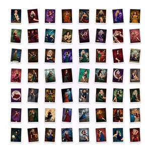 50 Pezzi <span class=keywords><strong>di</strong></span> Adesivi in Carta con <span class=keywords><strong>Personaggi</strong></span> Femminili Retrò, Decorazioni per Diari, Cartoline Carine <span class=keywords><strong>di</strong></span> Ragazze Cartoon, Cancelleria - Product Image 4