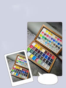 36 colori in tinta unita Set di pigmenti ad acquerello pittura acrilica professionale arte arte <span class=keywords><strong>Nail</strong></span> Art Halo tintura perla altre forniture per unghie - Product Image 6