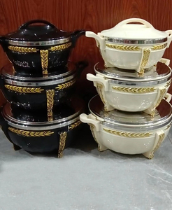 Nouvelle Offre : Ensemble de 3 chauffe-plats de luxe grande taille (3L+7L+10L) pour <span class=keywords><strong>buffet</strong></span> du Ramadan – Style Italie/Belgique - Product Image 3