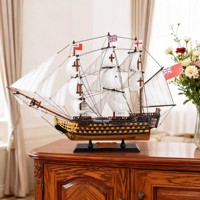 Modèle de bateau en bois de qualité supérieure HMS Surprise, édition limitée, 60 cm, USS Constitution, HMS Victory, modèle de bateau de la marine américaine, vente en gros pour musées