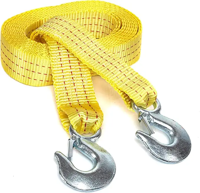 2Inch X 20Ft Recovery Rope Heavy Duty Towing Rope For Vehicle Recovery Snap Hook Stump Removal Best Towing Accessory
