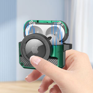 Étui pour <span class=keywords><strong>AirPods</strong></span> 3 <span class=keywords><strong>AirTag</strong></span>, design de caméra pop-up magnétique, antichoc, étui de protection 2 en 1 pour <span class=keywords><strong>Airpods</strong></span> <span class=keywords><strong>Pro</strong></span> 2 - Product Image 1