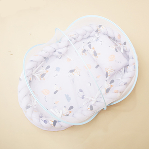 En gros, Pare-chocs <span class=keywords><strong>de</strong></span> <span class=keywords><strong>lit</strong></span> tressé en coton à 3 brins pour berceau et <span class=keywords><strong>lit</strong></span> bébé, type coussin à nœuds - Product Image 2
