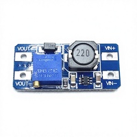 Modul Daya DC-DC Adjustable Input Tegangan Lebar 2/24V ke 5/9/12/28V, Papan Booster MT3608 2A Baru