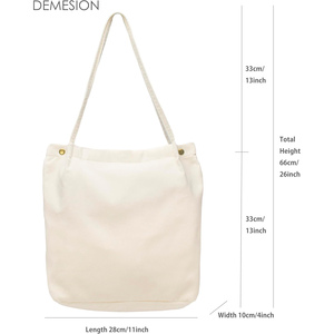 <b>Large</b> Capacity Portable Shoulder Shopping <b>Canvas</b> Corduroy Tote <b>Bag</b> With Custom Printed Logo - Product Image 2