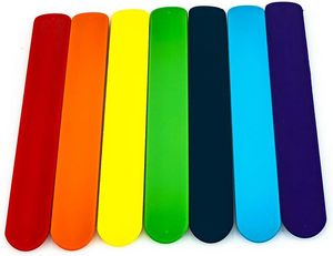 Low Moq Cartoon Design <b>Slap</b> Bracelets Arm <b>Bands</b> Running Different Size DIY Rubber Wristbands <b>Slap</b> Bracelet with Logo Print - Product Image 3