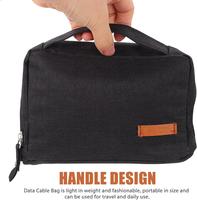 Sac d'organisation électronique portable, pochette de rangement pour câbles, étui de voyage pour câbles de données, chargeurs, accessoires et petits objets
