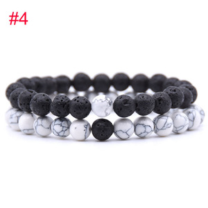 Wholesale Long Distance Couples Matching Relationship Howlite Sets Beaded <strong>Bracelets</strong> Promotional Gift <strong>Yin</strong> <strong>Yang</strong> <strong>Bracelet</strong> - Product Image 5