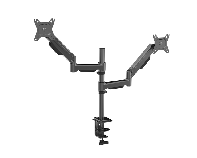 Dual Monitors Heavy-Duty Steel Gas Spring Monitor Arm Desk Mount D208AD