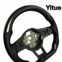 Volant personnalisé en fibre de carbone adapté aux Volkswagen Golf MK7, MK6, MK5 GTI GTD TDI Jetta Passat, Bora, Polo, Sagitar
