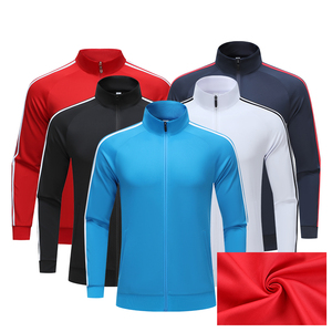 Vêtements de sport pour hommes en gros avec fermeture éclair Maillot de football Kits de football Logo personnalisé Survêtement de football Vestes de football Survêtement de sport - Product Image 2