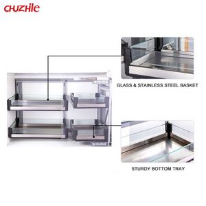 Bandeja de columpio extraíble para cocina, cesta esquinera mágica para armario, venta al por mayor, <span class=keywords><strong>2021</strong></span> - Product Image 6