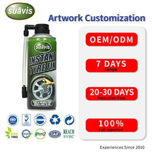 SUAVIS Sellador de Neumáticos de Acción Rápida de 450 ml con Latas de Aluminio, Sellador de Reparación de Neumáticos, Inflador Digital de Aire para Automóviles - Product Image 1