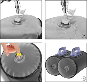 CZFIT Sales Alternativa a las Bolsas de Arena de PVC Rellenas de Agua |   Agarraderas Ergonómicas Portátiles para Peso Muerto y Sentadillas |   Garantía de No Fugas Unisex - Product Image 4
