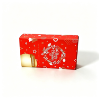 Boîte-cadeau de Noël festive en papier pour boutiques et occasions spéciales