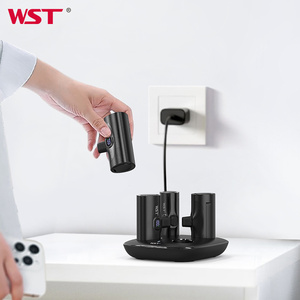 Wst LED hiển thị kỹ thuật số nhỏ xách tay PD sạc nhanh 5000mAh đuôi ngân hàng điện <span class=keywords><strong>mini</strong></span> ngân hàng điện <span class=keywords><strong>Dock</strong></span> trạm với cắm - Product Image 2