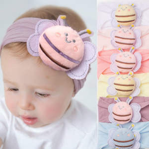 Européen Américain Nouveau Bébé Bandeau En Nylon Couleur Pure Fontanel Protection Mignonne Princesse Fille Cheveux Accessoires - Product Image 2