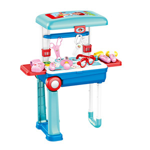 <span class=keywords><strong>Bebé</strong></span> juguete niño juguete 2 en 1 Juguete plástico maleta niños fingir jugar al doctor conjunto - Product Image 1