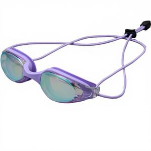 แว่นตาว่ายน้ำป้องกันฝ้า สายรัดศีรษะ สำหรับผู้ใหญ่ แข่งขัน สีสันสดใส ชุบเคลือบ กันน้ำ เลนส์ PC รุ่น YL1200 CN - Product Image 1
