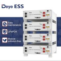 En stock 51.2V 100Ah Deye ESS Se-G5.1 Pro-B Eu Lifepo4 batterie énergie solaire 6000 + cycle vie batterie de stockage d'énergie