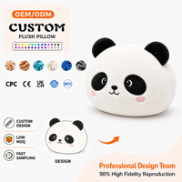 Coussin en peluche personnalisé en forme d'animal, oreiller doux en peluche, coussin mignon en forme d'animal