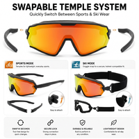 Lunettes de sport personnalisées avec logo, en TR90 bio, écologiques, polarisées, UV400, pour le cyclisme, la course à pied et les activités de plein air