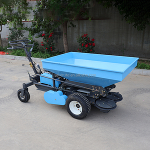 Keruite CE certificado autopropulsado esparcidor de compost empuje manual doble disco ajustable gasolina césped jardín esparcidor de fertilizante - Product Image 5