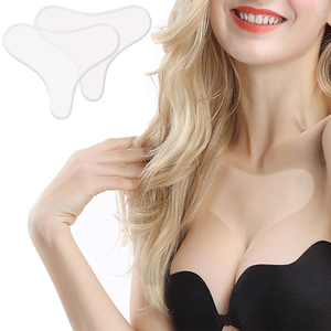 Grado médico 100% prevenir las arrugas parches cómodo seguro libre de crueldad reutilizable T forma de pecho de silicona importa almohadillas - Product Image 5