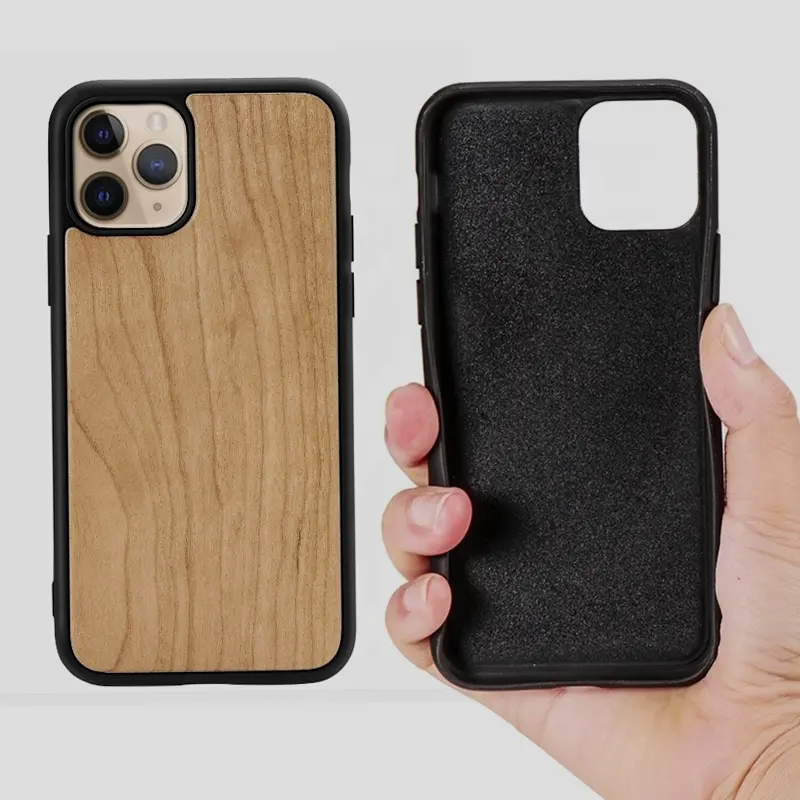Unique Classy Slim Vintage Real Wooden Shockproof Protective Mobile Cover Wood Phone Cases for Iphone 15 14 13 12 Pro Max Plus