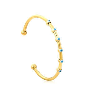 Bracelet en acier inoxydable avec motif œil porte-bonheur pour femme, accessoire de mode - Product Image 5