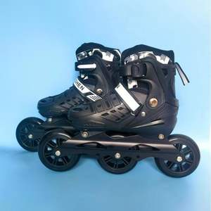 Cada <span class=keywords><strong>patines</strong></span> en línea al por mayor 100MM PU grandes <span class=keywords><strong>3</strong></span> <span class=keywords><strong>ruedas</strong></span> Marco de aleación de aluminio estudiantes hombres mujeres y niños ajustable - Product Image 2