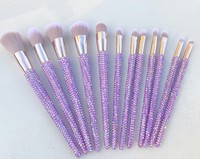 Bling Bling12-Piece strass ensemble de pinceaux laine douce outils de maquillage de haute qualité cadeau de personnalité