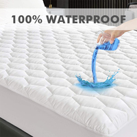 Protecteur de matelas de lit en microfibre, taille unique, non-tissé, matelassé, imperméable