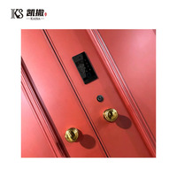 Porte blindée en aluminium cintrée traditionnelle avec isolation thermique, insonorisation, anti-effraction, charnières dissimulées, taille personnalisée pour hôtel