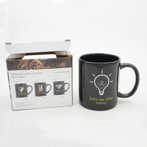 Taza de café con impresión personalizada de alta calidad, Taza de cerámica negra mágica que cambia de color - Product Image 4