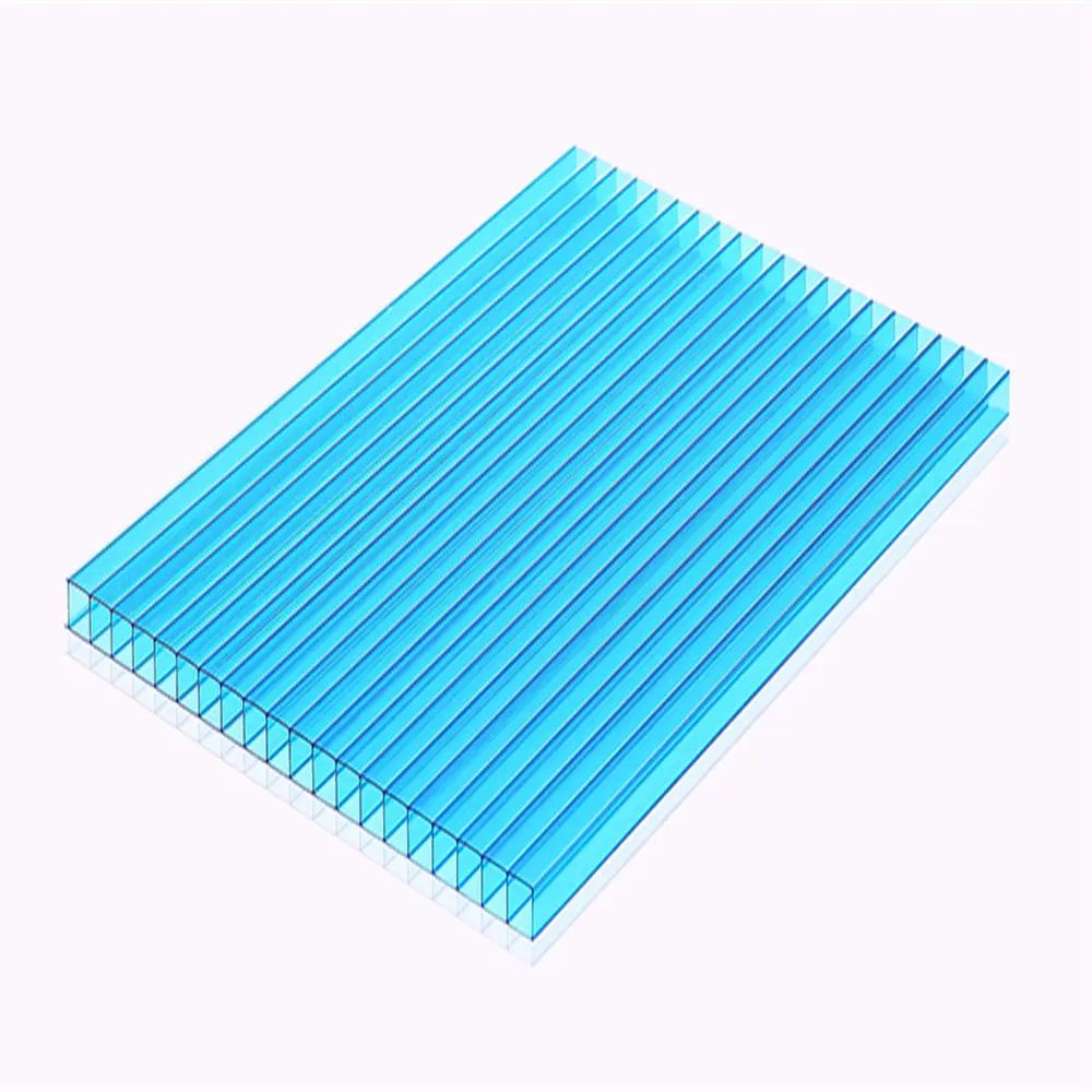 10mm klare Gewächshaus dachplatten UV-Schutz Polycarbonat PC doppelwandige Hohl platte