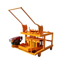 Machine manuelle de fabrication de blocs de pavés avec moteur diesel à vendre