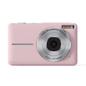 Cámara Digital HD Portátil Rosa, Cámara Digital Compacta de Bolsillo para Fotos, Pantalla de Música CCD, Cámara de Video Digital de 44M - Product Image 1
