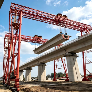 Promotion : Lève-poutres à double <span class=keywords><strong>portique</strong></span> pour pneus en caoutchouc, 50T, pour ponts routiers et poutres préfabriquées en coffrage - Product Image 3