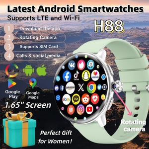 H88 สมาร์ทวอทช์ระบบปฏิบัติการแอนดรอยด์ 4G GPS Wi-Fi 1.65" AMOLED 480×480 4GB+64GB 2MP กล้องด้านหลัง ตัวติดตามการนอนหลับ วัดอัตราการเต้นของหัวใจ กันน้ำ - Product Image 4
