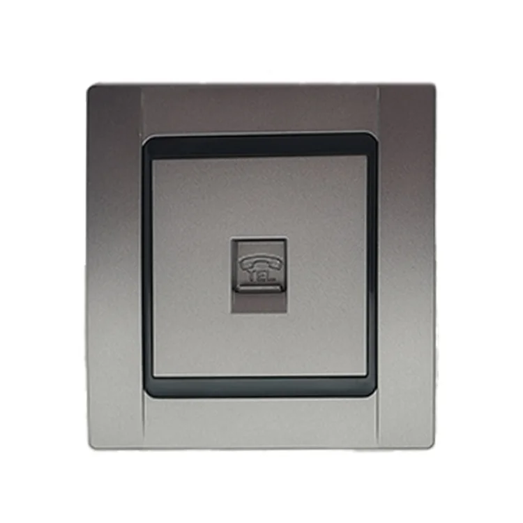 VNX Tel UK EU 1 Gang Rj11 Plastic Wall Mounted Telephone Line Outlet Electrical Telephone Socket